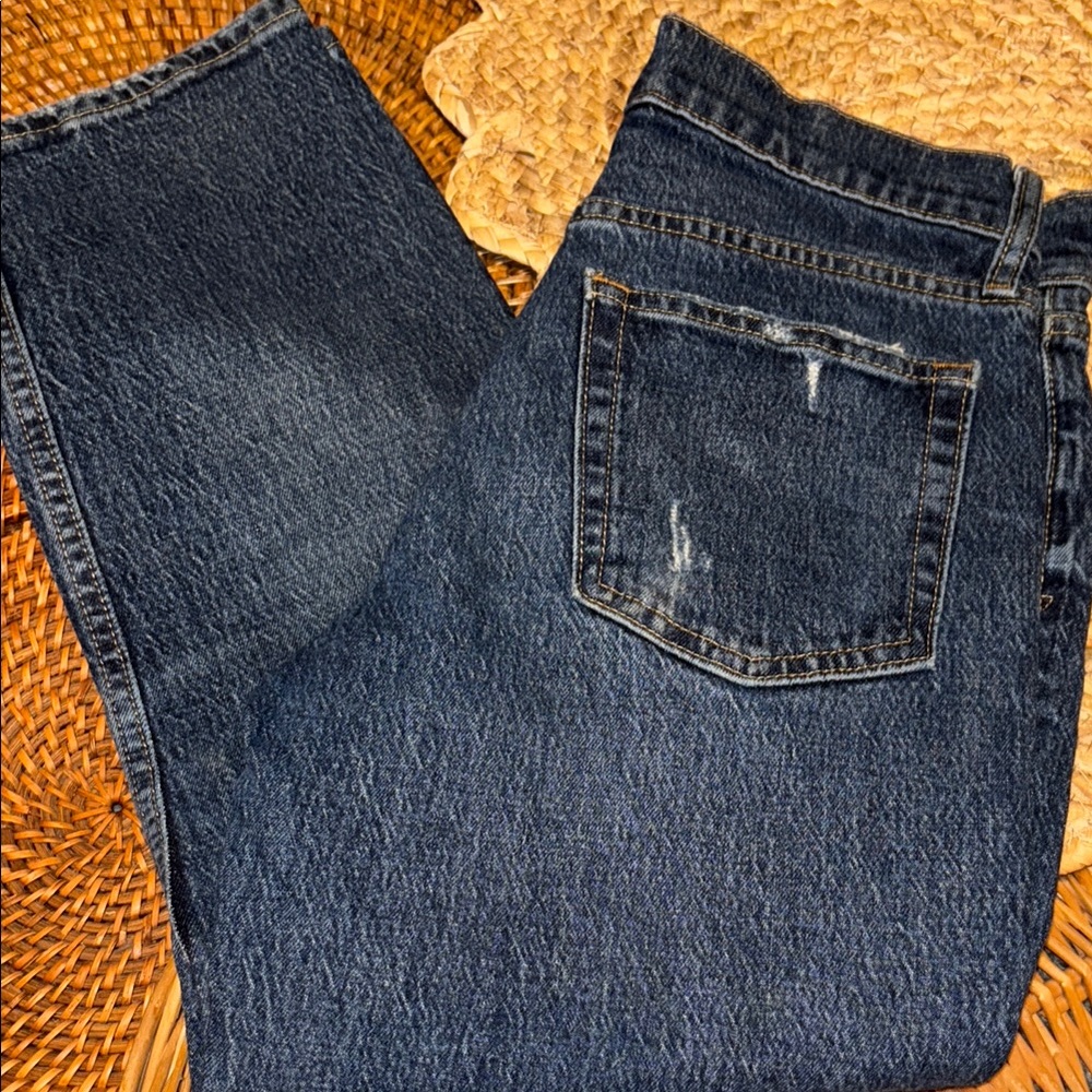 GAP Women's Straight Leg Jeans - Dark Blue
